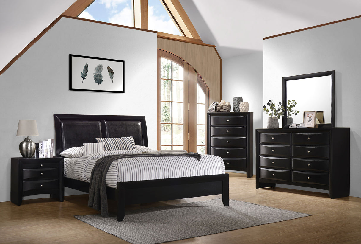 Furniture City Houma - Coaster - Briana 5-piece Queen Bedroom Set Black - 200701Q-S5
