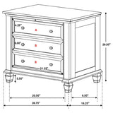 Sandy Beach 5-piece Eastern King Bedroom Set Cream White