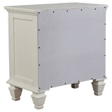 Sandy Beach 5-piece California King Bedroom Set Cream White