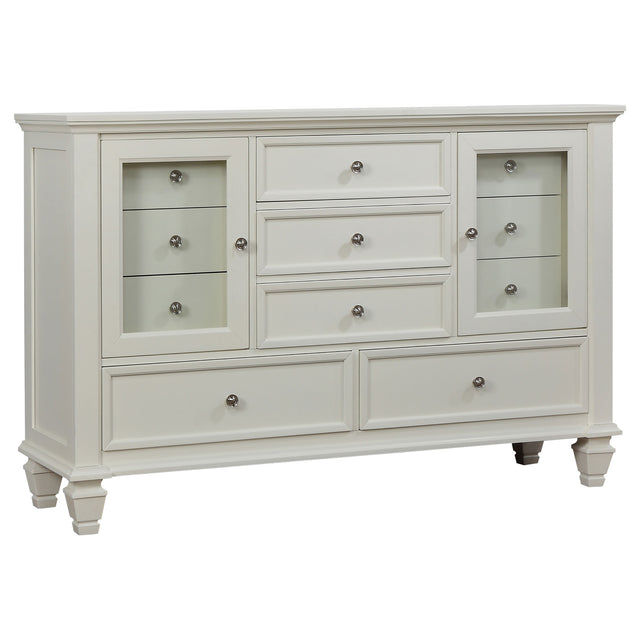 Furniture City Houma - Coaster - Sandy Beach 11-drawer Dresser Cream White - 201303