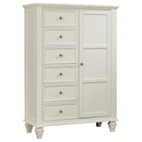Furniture City Houma - Coaster - Sandy Beach 8-drawer Door Chest Cream White - 201308