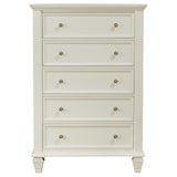 Sandy Beach 5-piece Eastern King Bedroom Set Cream White