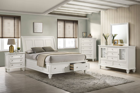 Furniture City Houma - Coaster - Sandy Beach 5-piece Queen Bedroom Set Cream White - 201309Q-S5