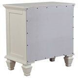 Sandy Beach 5-piece Queen Bedroom Set Cream White