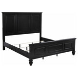 Furniture City Houma - Coaster - Sandy Beach 63-inch Eastern King Wood Panel Bed Black - 201321KEN