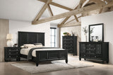 Furniture City Houma - Coaster - Sandy Beach 5-piece California King Bedroom Set Black - 201321KWN-S5