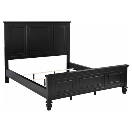 Furniture City Houma - Coaster - Sandy Beach 63-inch California King Wood Panel Bed Black - 201321KWN