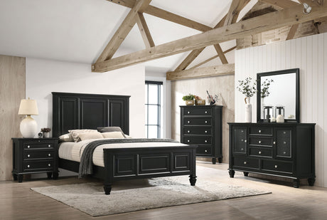 Furniture City Houma - Coaster - Sandy Beach 5-piece Queen Bedroom Set Black - 201321Q-S5
