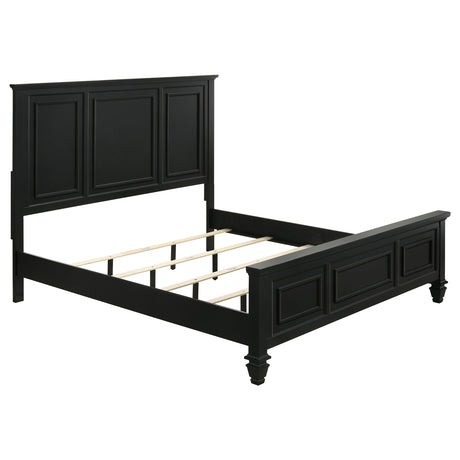 Furniture City Houma - Coaster - Sandy Beach Wood Queen Panel Bed Black - 201321Q