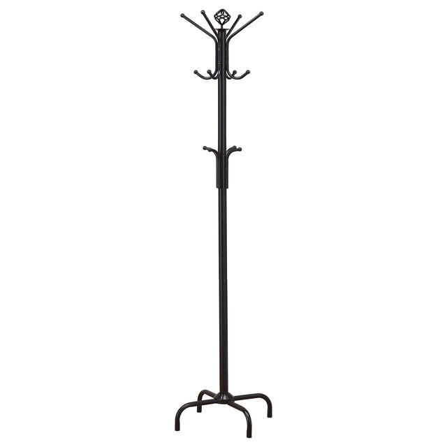 Furniture City Houma - Coaster - Collier 12 Hook Freestanding Coat Rack Hat Hanger Black - 2019