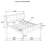 Carlton 4-piece California King Bedroom Set Cappuccino