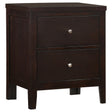 Furniture City Houma - Coaster - Carlton 2-drawer Nightstand Cappuccino - 202092