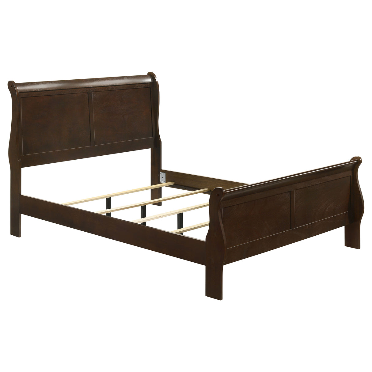 Furniture City Houma - Coaster - Louis Philippe Wood Full Sleigh Bed Cappuccino - 202411F