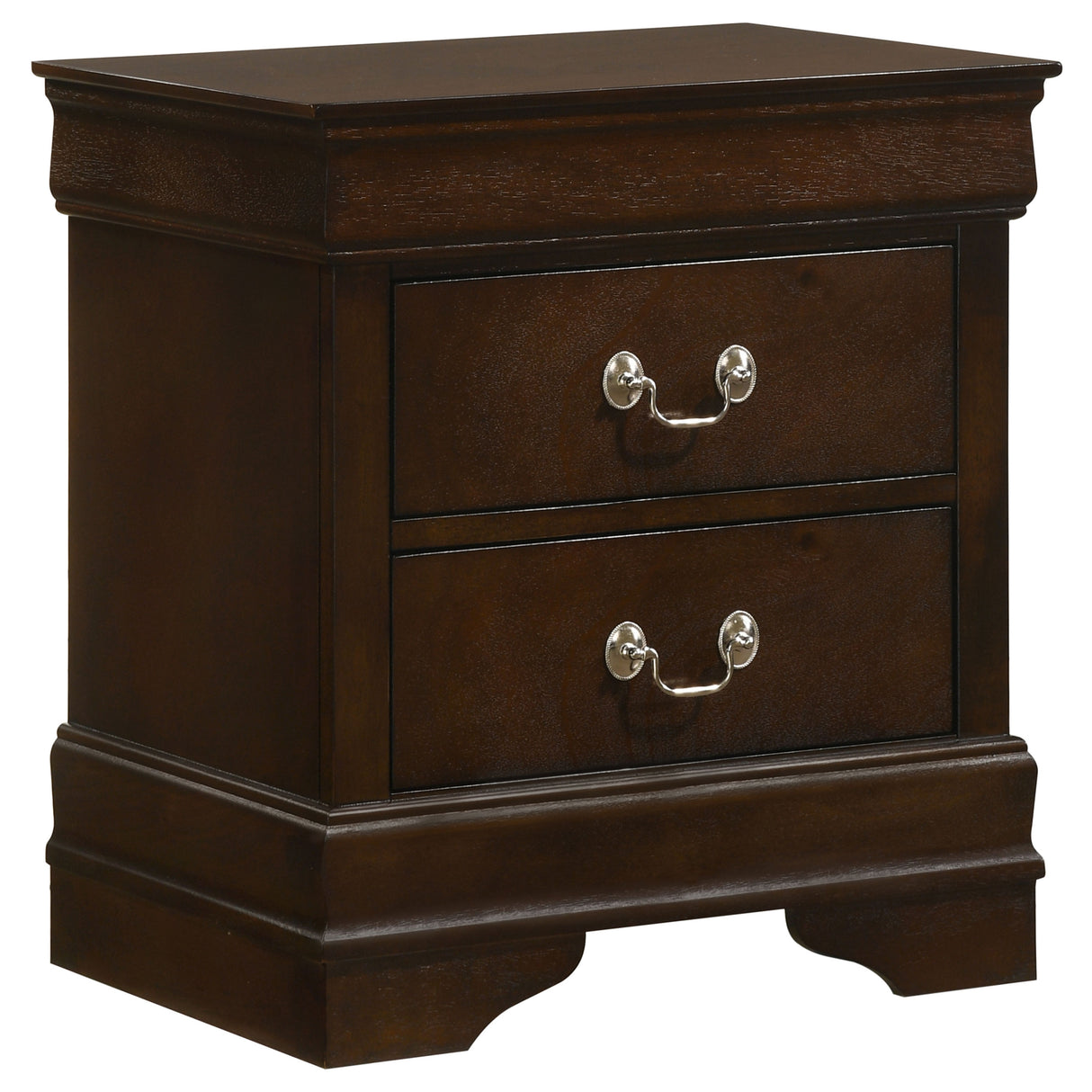 Furniture City Houma - Coaster - Louis Philippe 2-drawer Nightstand Cappuccino - 202412