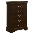 Furniture City Houma - Coaster - Louis Philippe 5-drawer Bedroom Chest Cappuccino - 202415