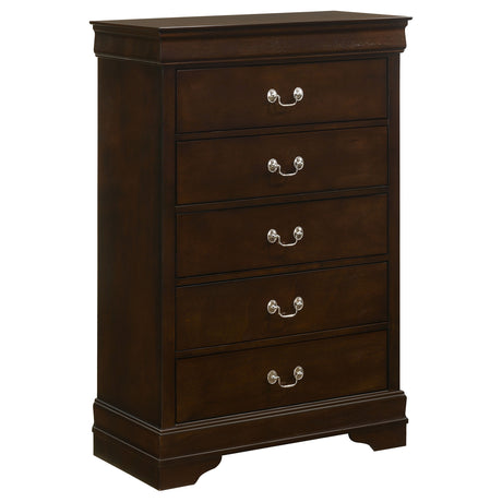 Furniture City Houma - Coaster - Louis Philippe 5-drawer Bedroom Chest Cappuccino - 202415