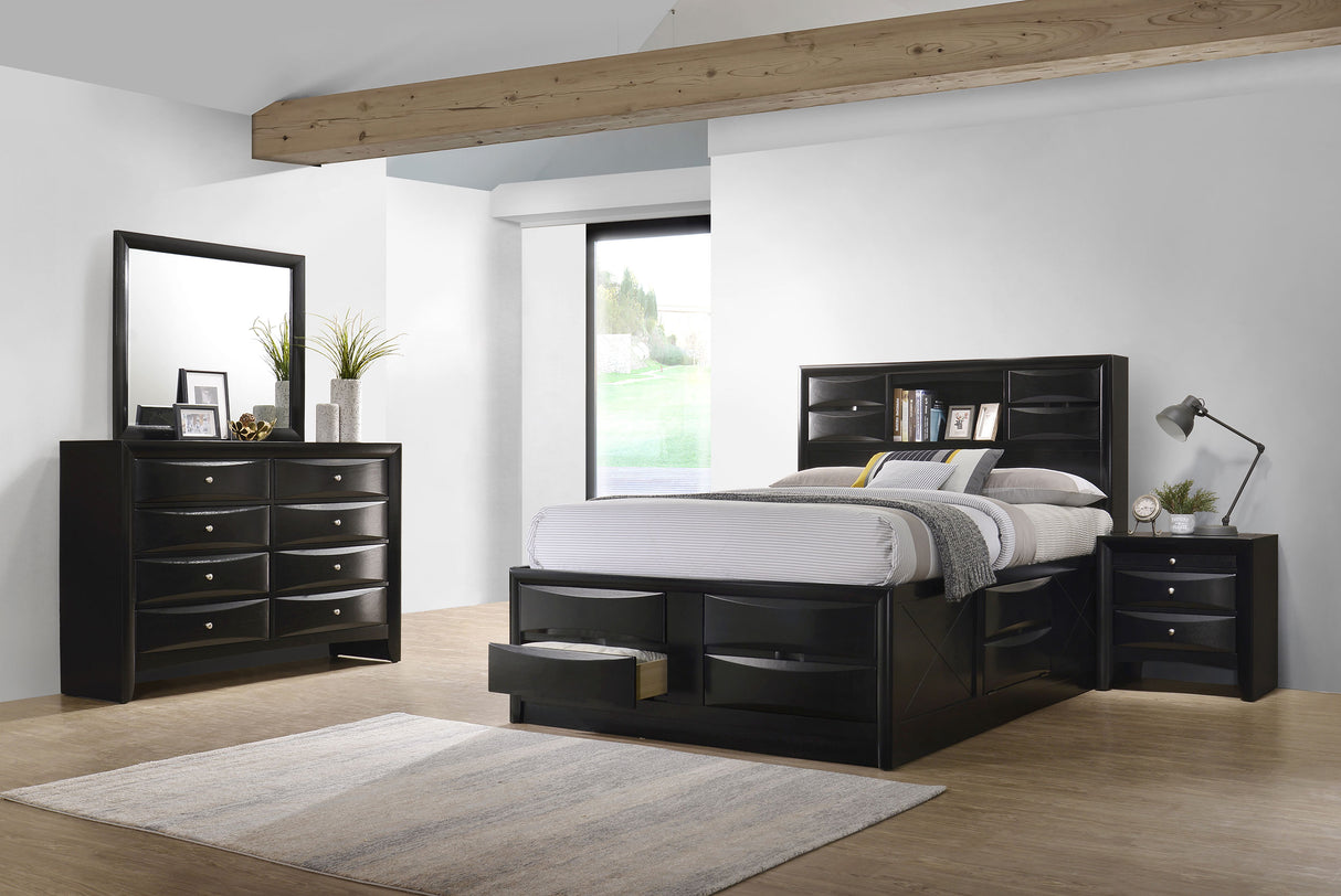 Furniture City Houma - Coaster - Briana 4-piece Eastern King Bedroom Set Black - 202701KE-S4