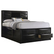 Furniture City Houma - Coaster - Briana Wood California King Storage Bookcase Bed Black - 202701KW
