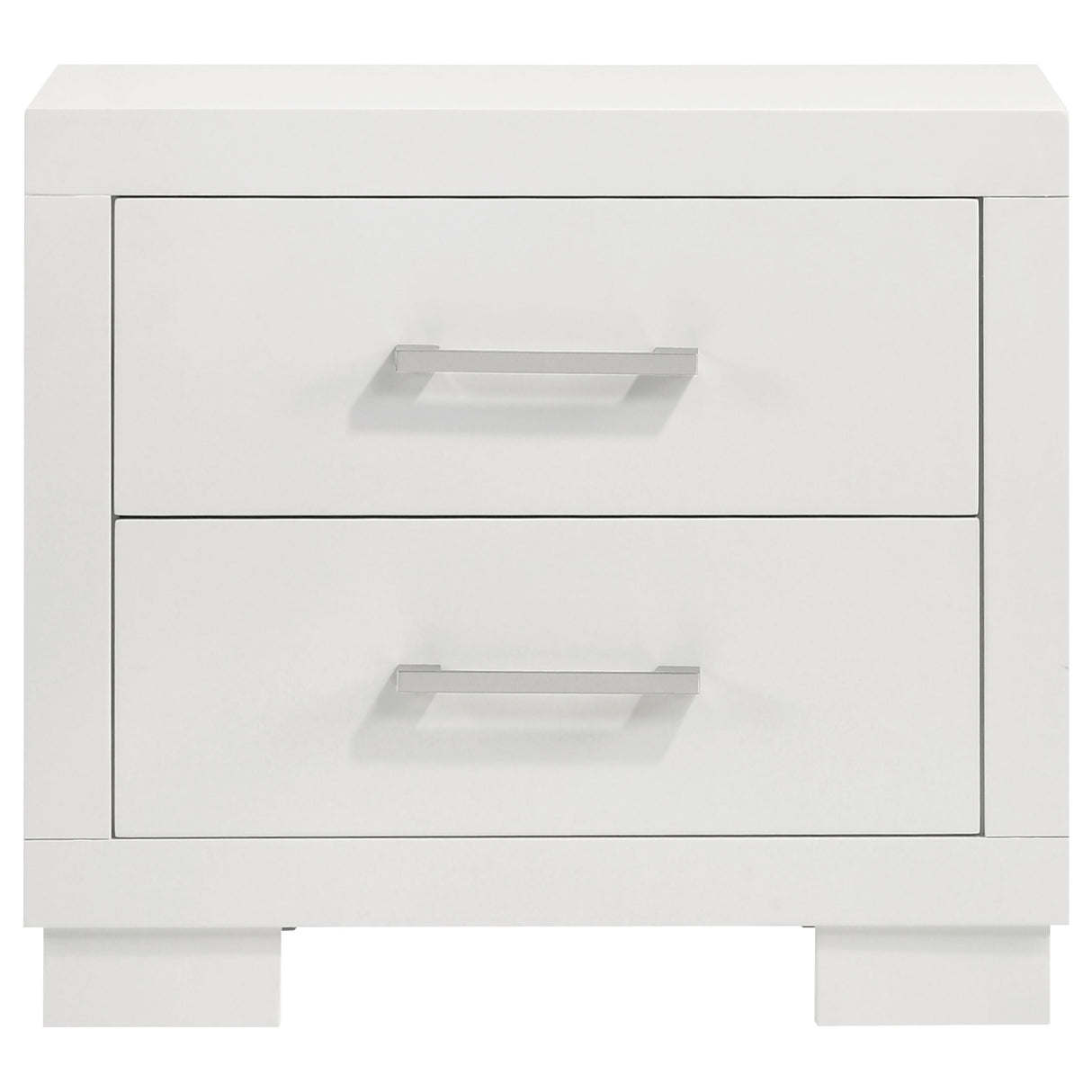Jessica 2-drawer Nightstand Snow White