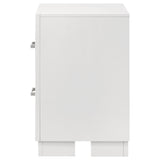 Jessica 2-drawer Nightstand Snow White