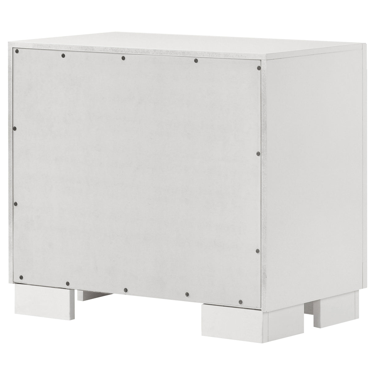 Jessica 2-drawer Nightstand Snow White
