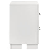 Jessica 2-drawer Nightstand Snow White