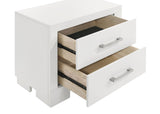 Jessica 2-drawer Nightstand Snow White