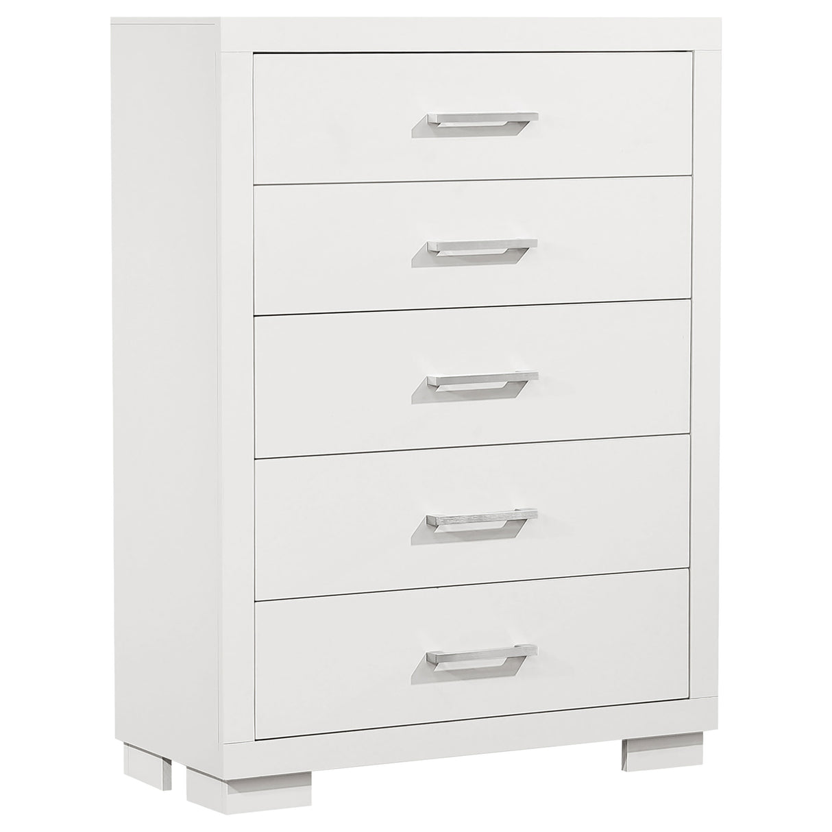 Furniture City Houma - Coaster - Jessica 5-drawer Bedroom Chest Snow White - 202995