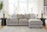 Furniture City Houma - Ashley Furniture - Aslan Court 3-Piece Sofa Sectional with Chaise - RAF 3-Piece Sofa Sectional with Chaise / Pebble - 20305S4