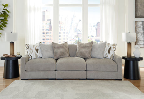 Furniture City Houma - Ashley Furniture - Aslan Court 3-Piece Sofa Sectional - RAF 3-Piece Sofa Sectional / Pebble - 20305S2