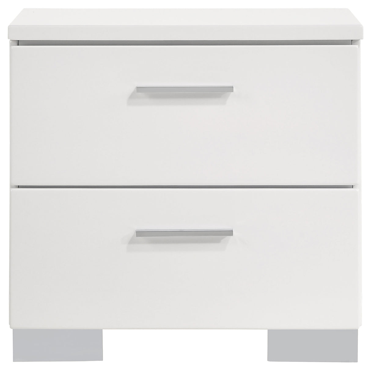 Felicity 4-piece Queen Bedroom Set White High Gloss