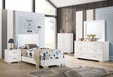 Furniture City Houma - Coaster - Felicity 5-piece Twin Bedroom Set White High Gloss - 203500T-S5
