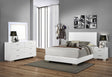 Furniture City Houma - Coaster - Felicity 4-piece Queen Bedroom Set White High Gloss - 203501Q-S4L