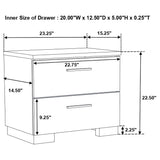 Felicity 4-piece Queen Bedroom Set White High Gloss