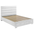 Furniture City Houma - Coaster - Felicity California King Storage Bed White High Gloss - 203510KW