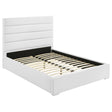 Furniture City Houma - Coaster - Felicity 53-inch Upholstered Full Platform Bed White - 203511F