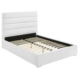 Furniture City Houma - Coaster - Felicity 53-inch Upholstered Full Platform Bed White - 203511F