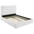 Furniture City Houma - Coaster - Felicity 53-inch Upholstered Queen Platform Bed White - 203511Q