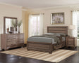 Furniture City Houma - Coaster - Kauffman 4-piece California King Bedroom Set Washed Taupe - 204190KW-S4