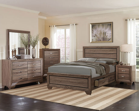 Furniture City Houma - Coaster - Kauffman 5-piece Queen Bedroom Set Washed Taupe - 204190Q-S5