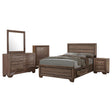 Furniture City Houma - Coaster - Kauffman 5-piece Eastern King Bedroom Set Washed Taupe - 204191KE-S5