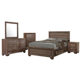 Furniture City Houma - Coaster - Kauffman 5-piece Eastern King Bedroom Set Washed Taupe - 204191KE-S5
