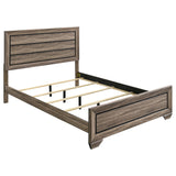 Furniture City Houma - Coaster - Kauffman Wood Queen Panel Bed Washed Taupe - 204191Q