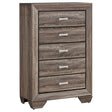 Furniture City Houma - Coaster - Kauffman 5-drawer Bedroom Chest Washed Taupe - 204195