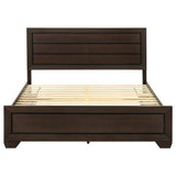Kauffman Wood Eastern King Storage Panel Bed Dark Cocoa