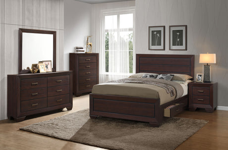 Furniture City Houma - Coaster - Kauffman 5-piece Queen Bedroom Set Dark Cocoa - 204390Q-S5