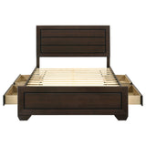Kauffman Wood Queen Storage Panel Bed Dark Cocoa