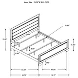 Kauffman Wood Eastern King Panel Bed Dark Cocoa
