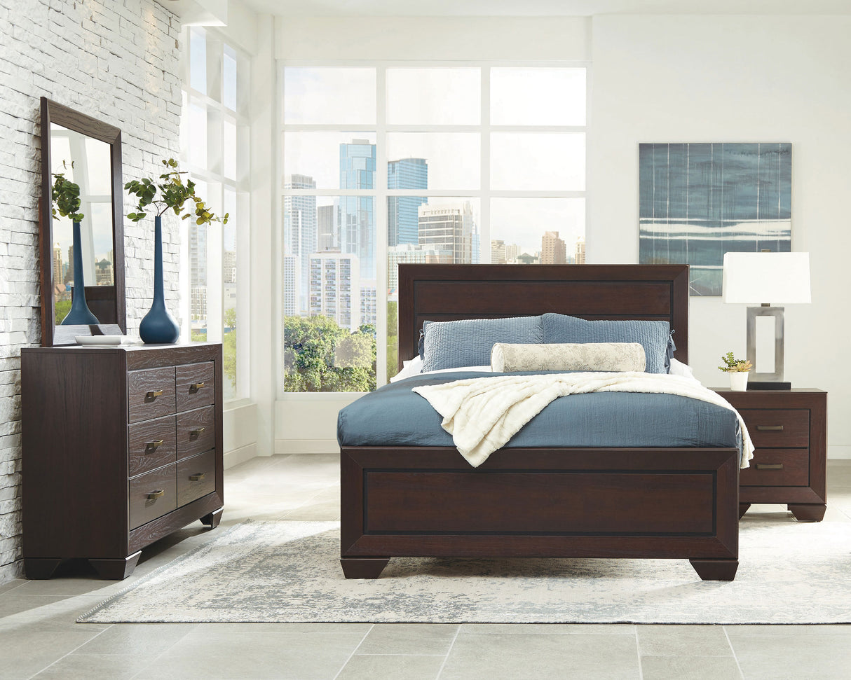 Furniture City Houma - Coaster - Kauffman 4-piece Queen Bedroom Set Dark Cocoa - 204391Q-S4