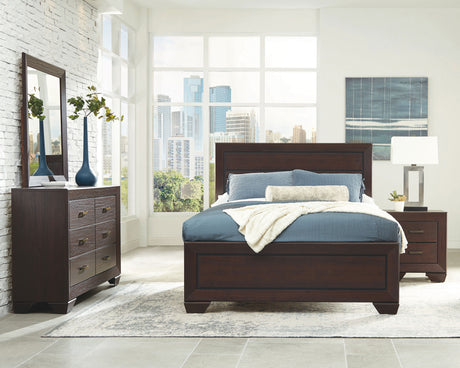 Furniture City Houma - Coaster - Kauffman 4-piece Queen Bedroom Set Dark Cocoa - 204391Q-S4